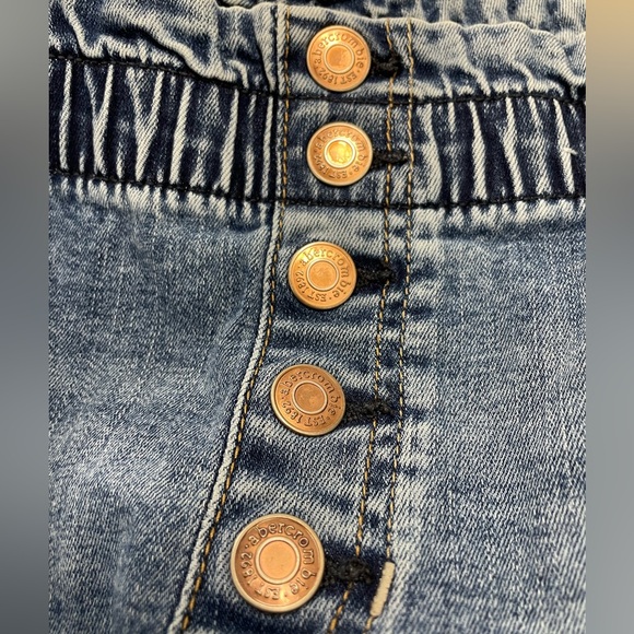 Abercrombie kids high rise mini mom denim jeans size 13/14 - Picture 5 of 9